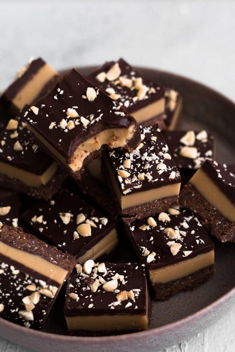 Vegan Peanut Butter Bars- NO baking! – Crazy Vegan Kitchen