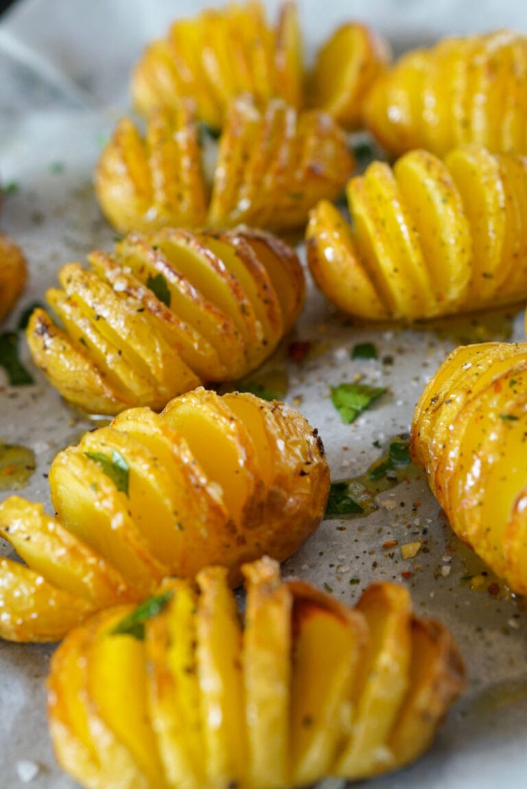 Hasselback Potatoes- Air fryer option! – Crazy Vegan Kitchen