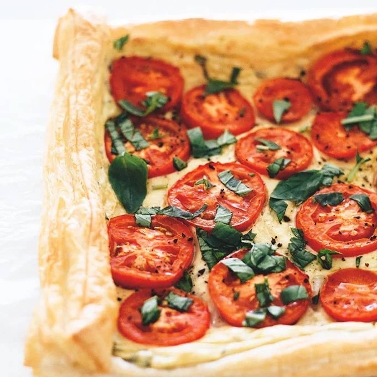 Tomato Tart {NO Dairy Needed!} - CVK