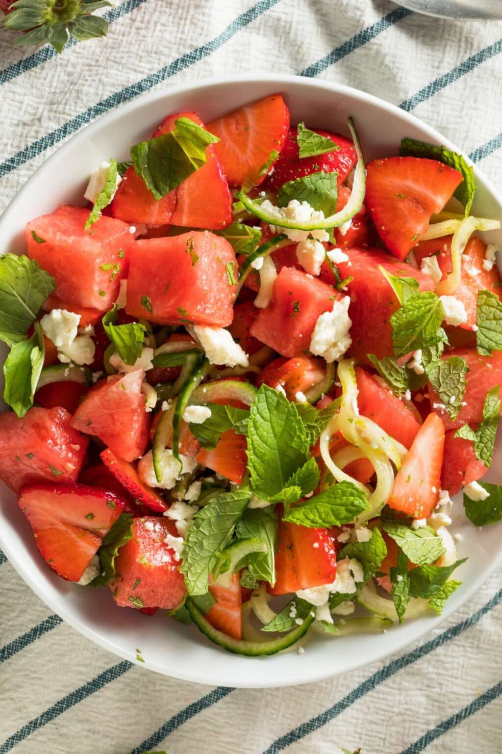 Watermelon Feta Salad (2 Minutes Prep!) – Crazy Vegan Kitchen