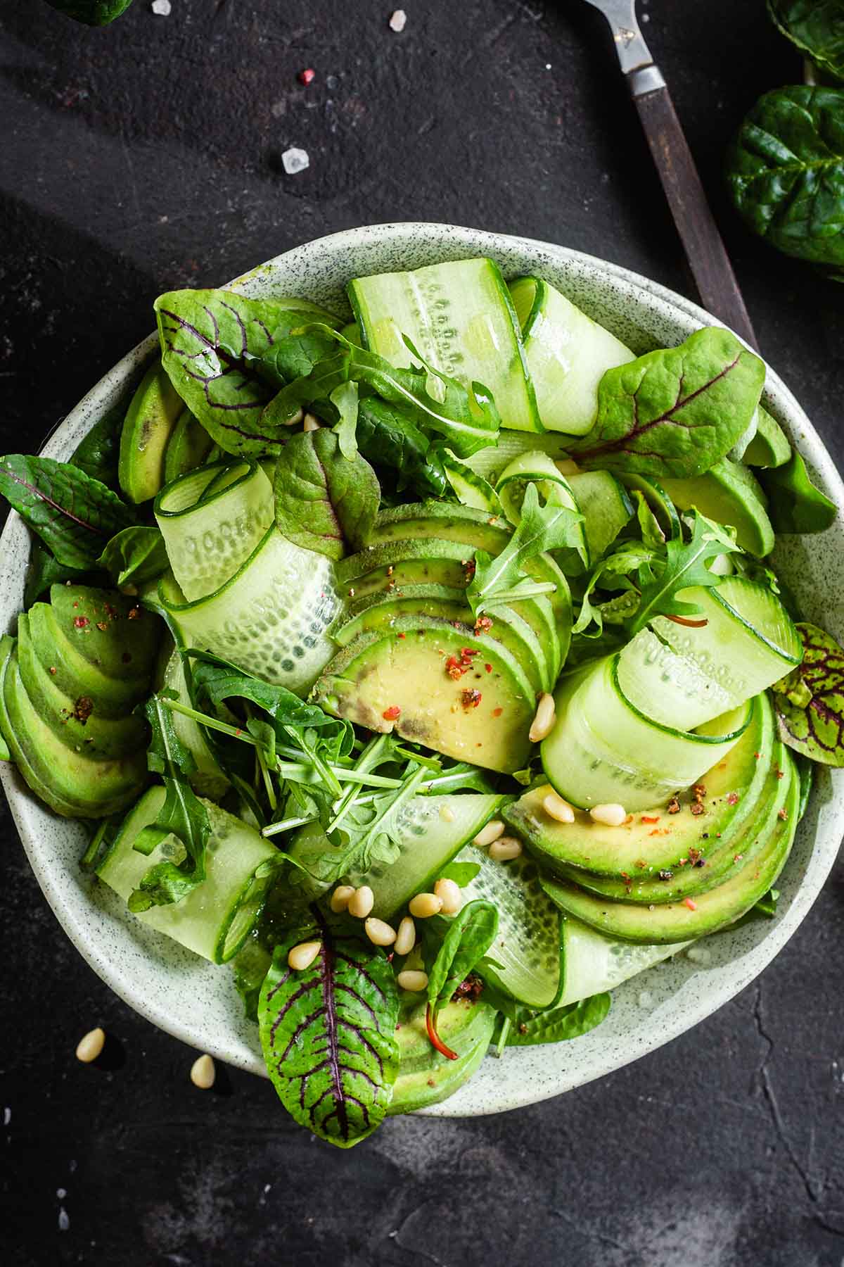 Cucumber Avocado Salad Crazy Vegan Kitchen 2491